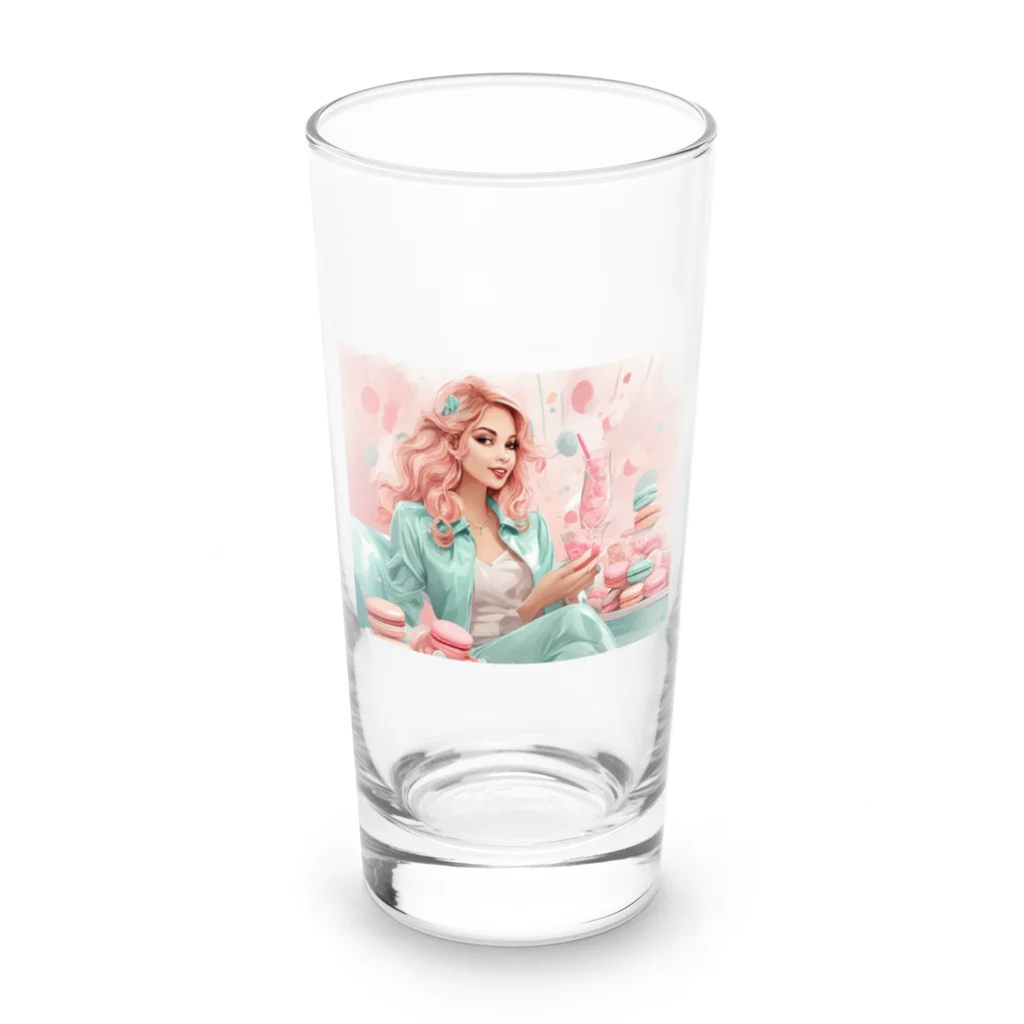 kishibehanaのMacaron Girl Long Sized Water Glass :front