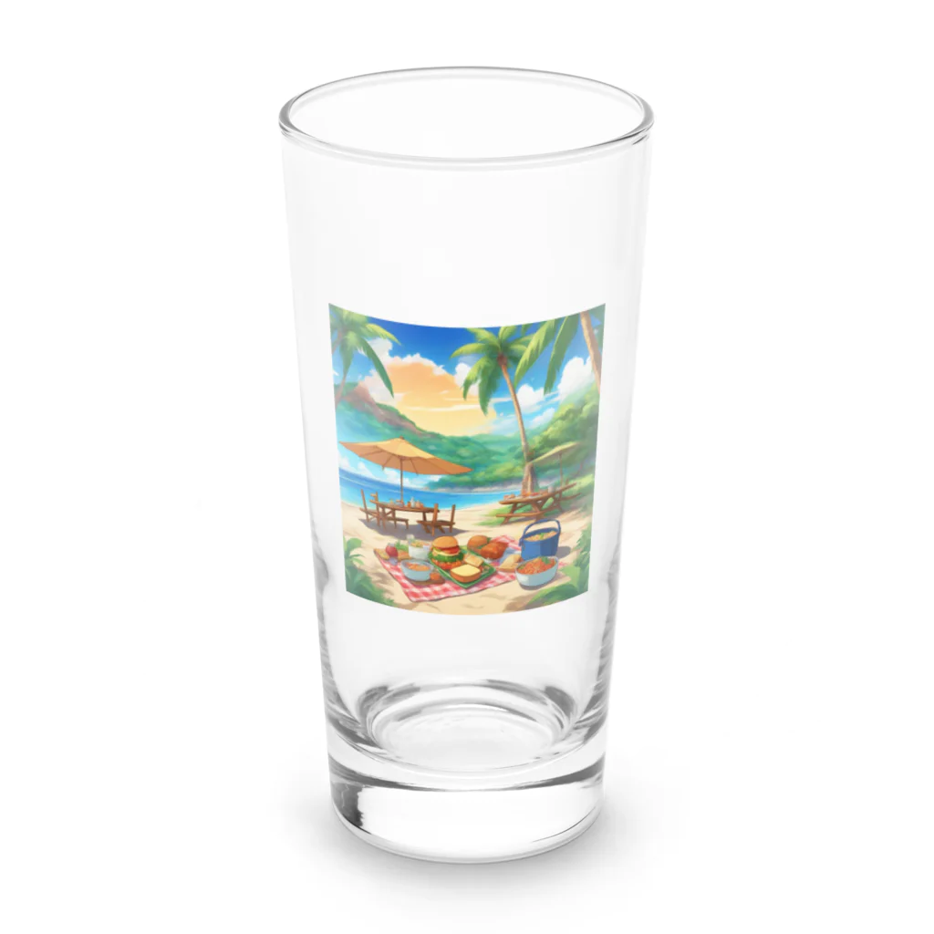 kaiminsapoの沖縄　ビーチパーティ Long Sized Water Glass :front