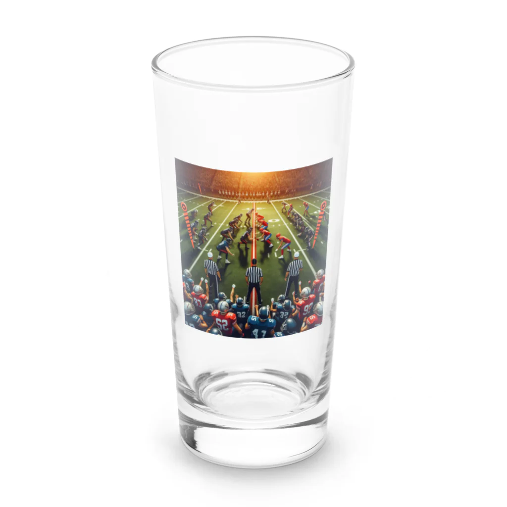 Kare-Raisuの色んなスポーツ　ボール　道具　おしゃれ　アメフト　バスケ Long Sized Water Glass :front