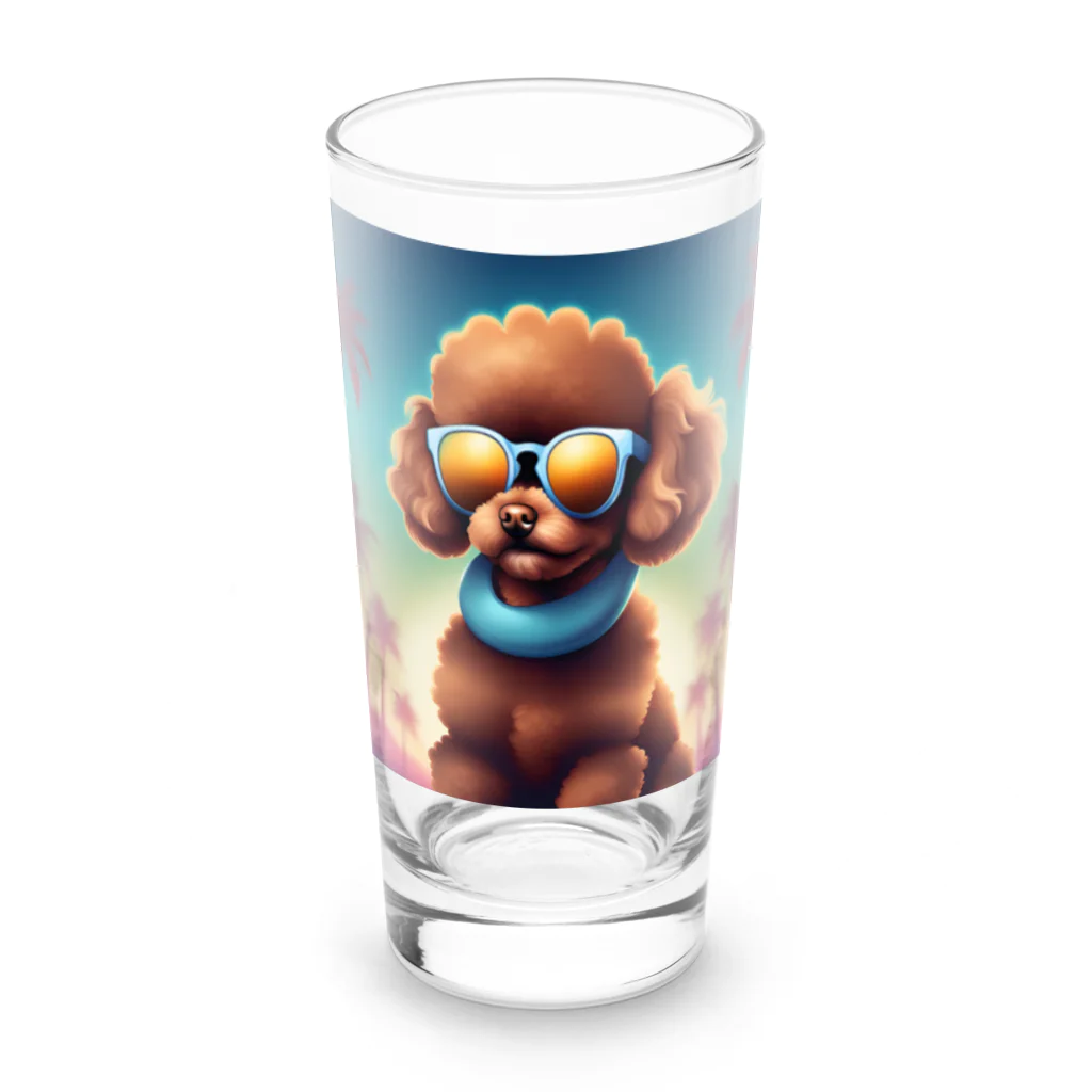 yuu-charaショップのヤンチャトイプーのアシュリーちゃん Long Sized Water Glass :front