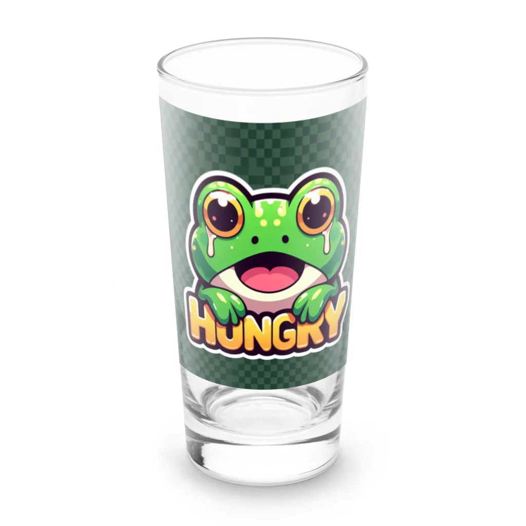 カエルグッズのHUNGRYカエル Long Sized Water Glass :front