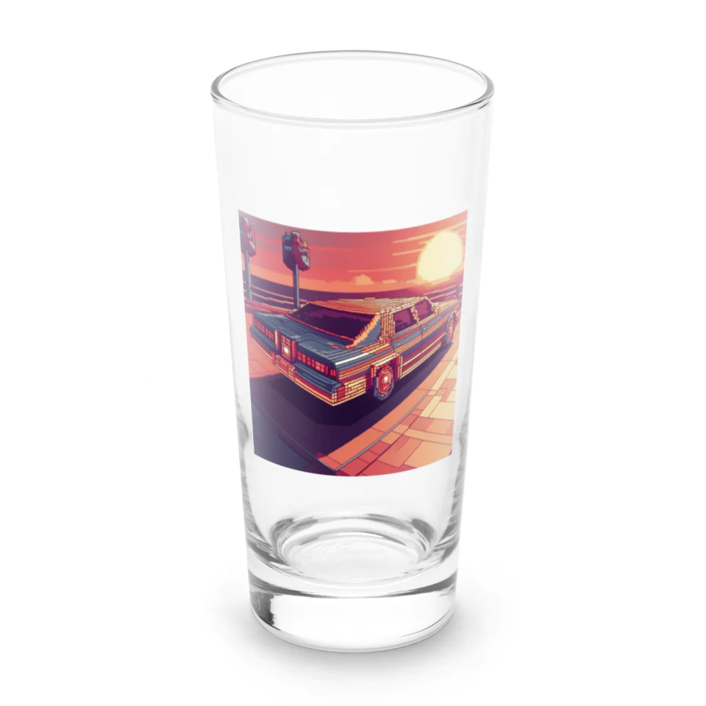 pari2のサンセットカー　ドット Long Sized Water Glass :front