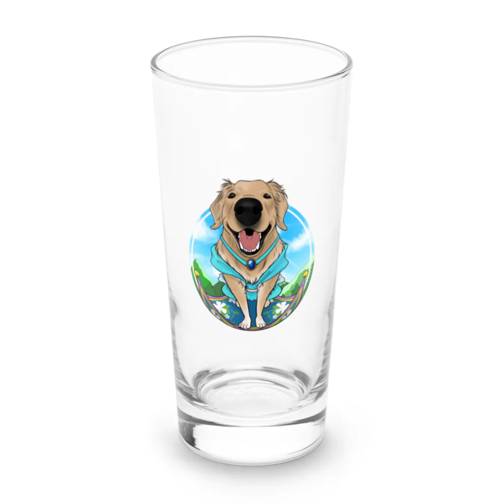 Jasmineのゴールデンレトリバー　ジャスミンchannelの公式グッズ Long Sized Water Glass :front