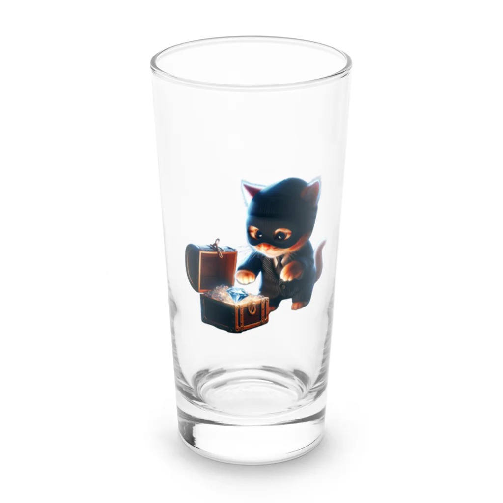 taki・ショップの猫　泥棒 Long Sized Water Glass :front