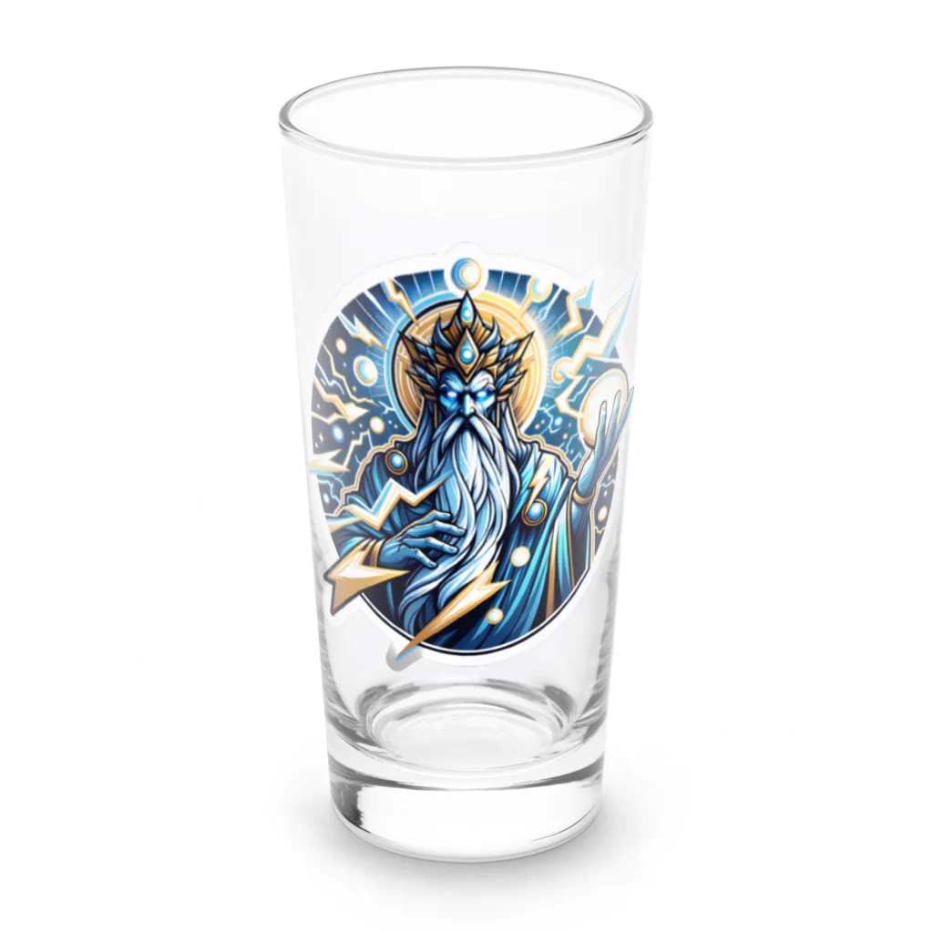 かーふくんのあがきショップの雷鳴のソラリオン Long Sized Water Glass :front