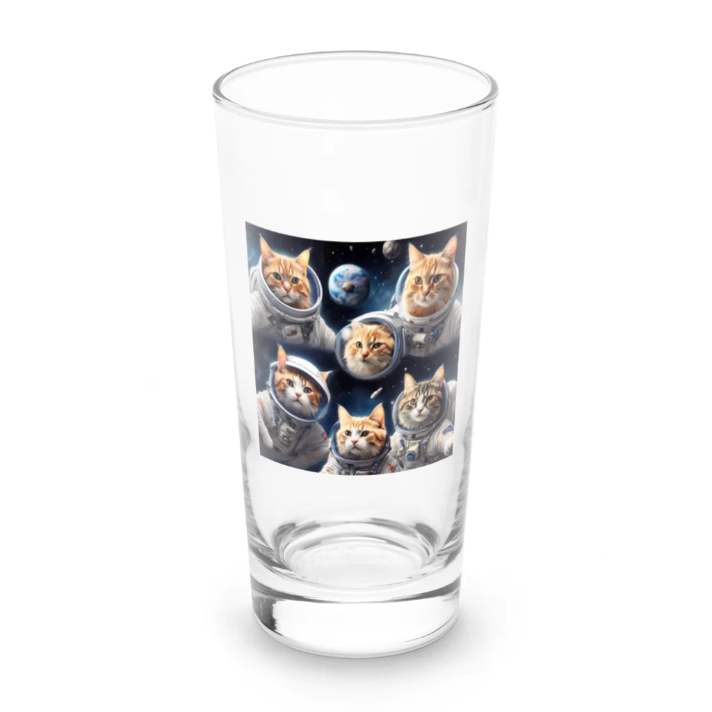 だんのんの猫の宇宙旅行 Long Sized Water Glass :front