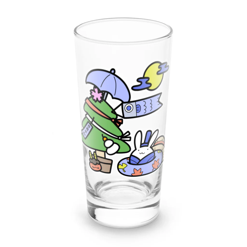 幸うさ.comの季節に迷った時用 Long Sized Water Glass :front