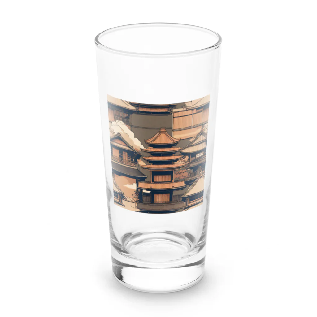 curtisの伝統的な日本の家屋 Long Sized Water Glass :front