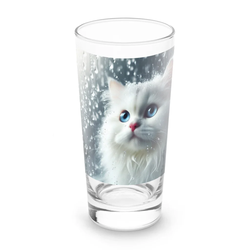 happy_meiの幸せをもたらす猫 Long Sized Water Glass :front