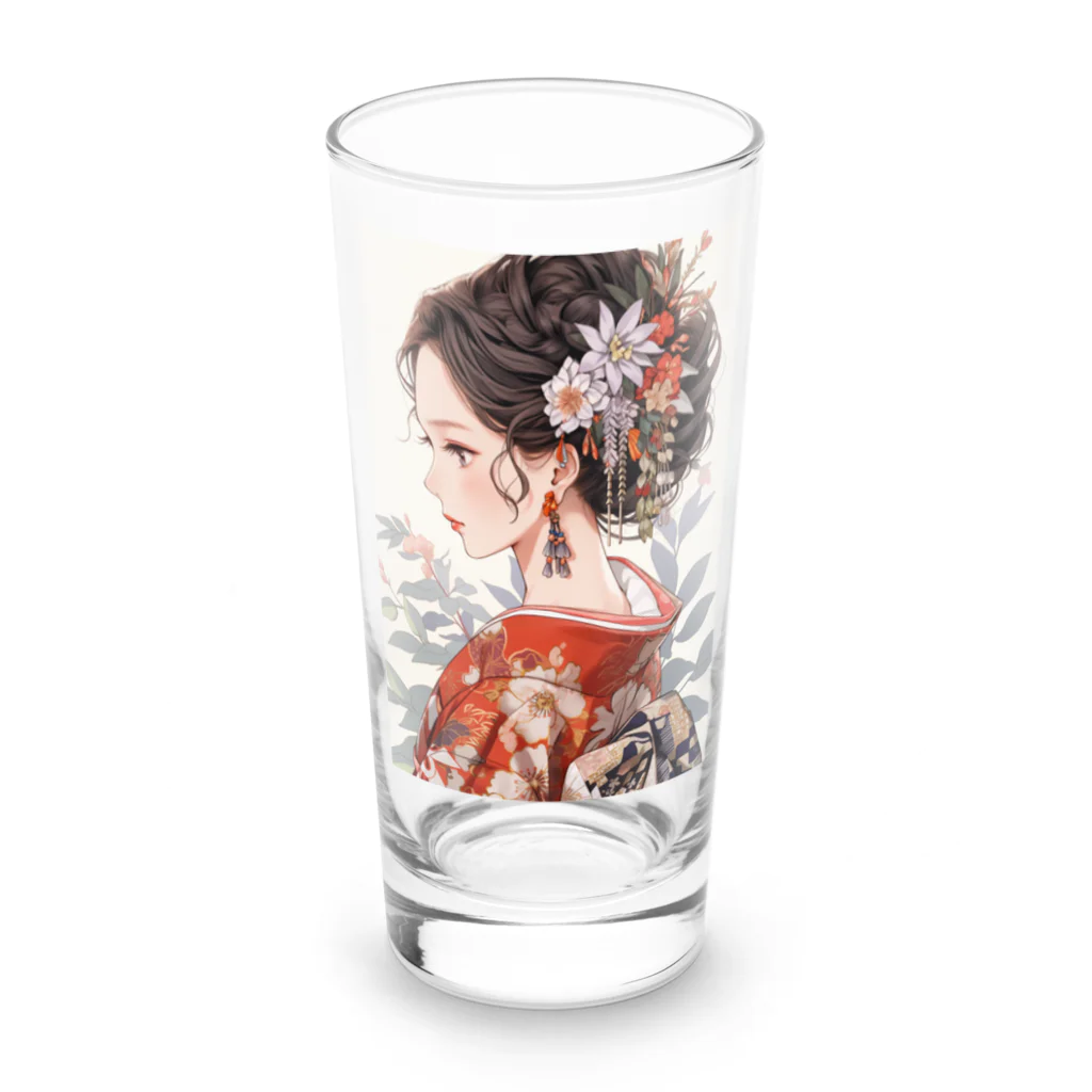 AQUAMETAVERSEの和服姿の女性　sanae 2074 Long Sized Water Glass :front