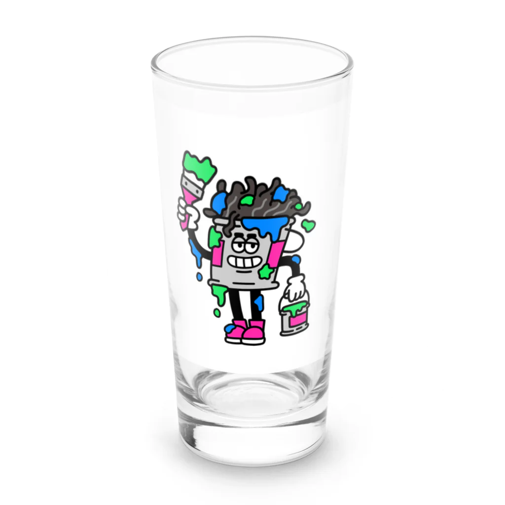 ホームプラスのホープくん Long Sized Water Glass :front