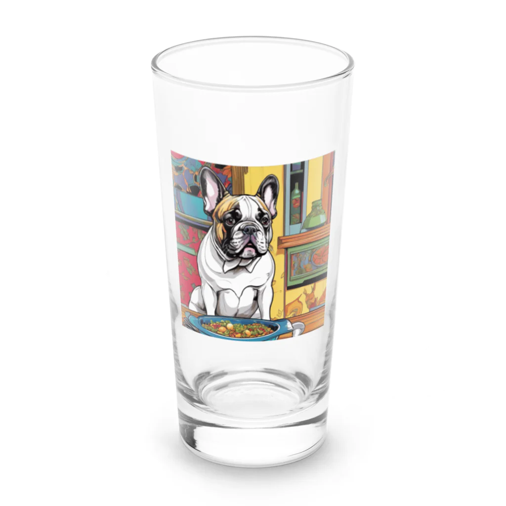 ブヒブヒフィーバーのフレブル Long Sized Water Glass :front