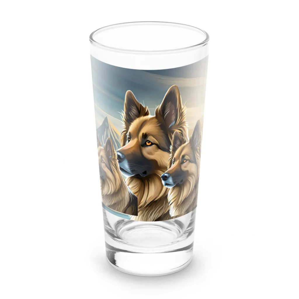 DREAMHOUSEのジャーマンシェパード Long Sized Water Glass :front