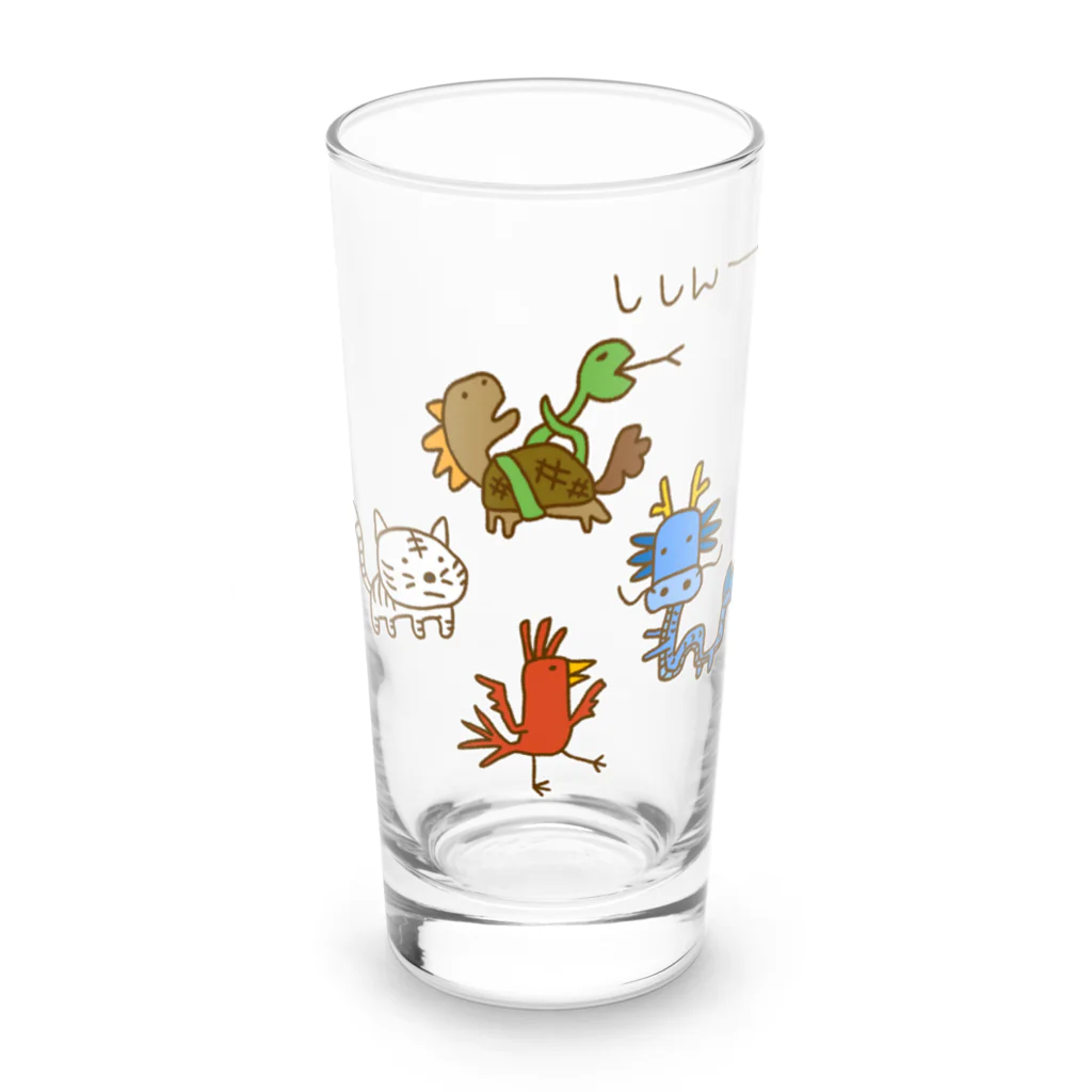 Siderunの館 B2の画伯チック四神 Long Sized Water Glass :front