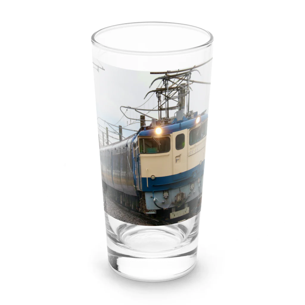 ふみふみのEF65牽引　ロイヤルエクスプレス四国 Long Sized Water Glass :front