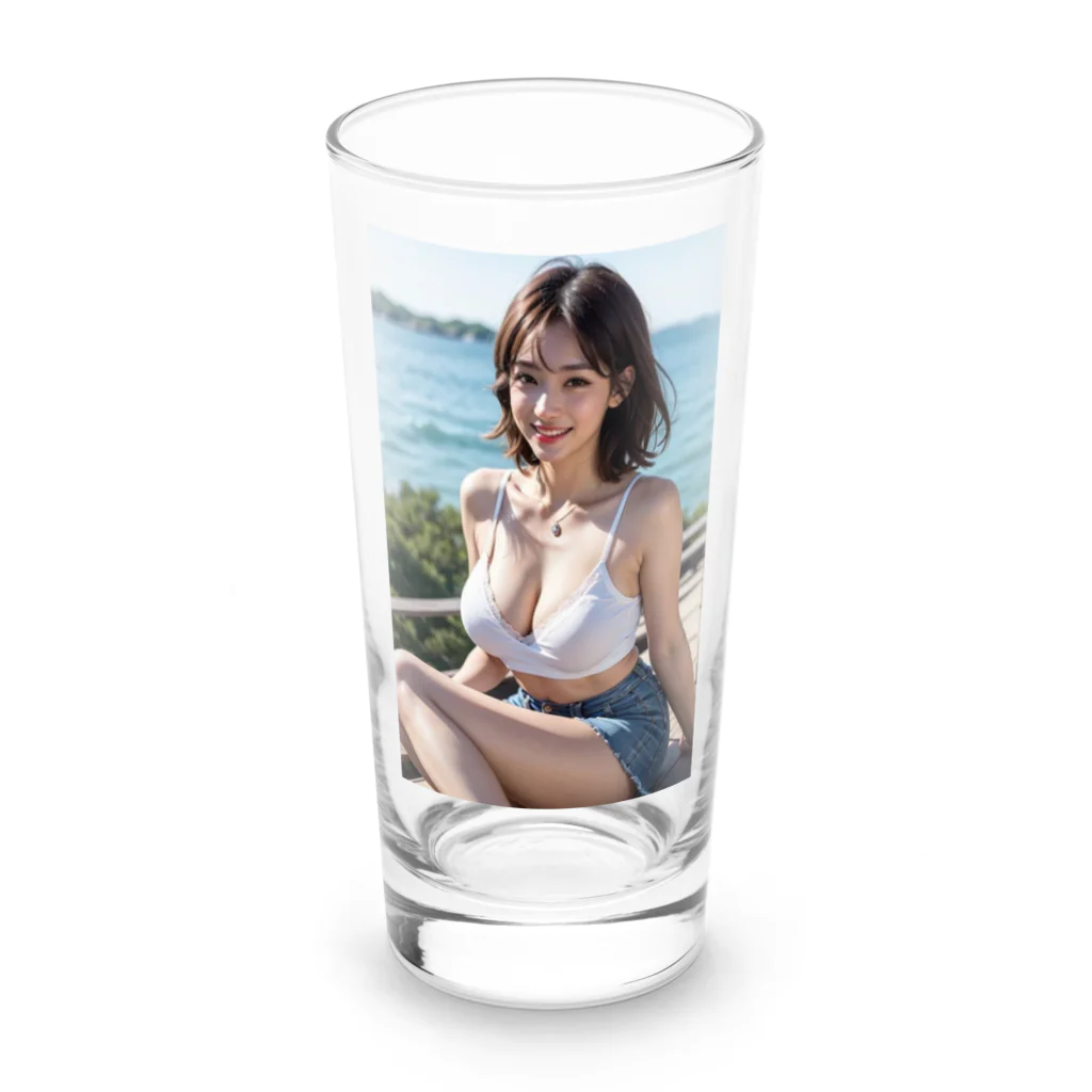 bijinngasyokuninの九十九里の塩風を感じて Long Sized Water Glass :front