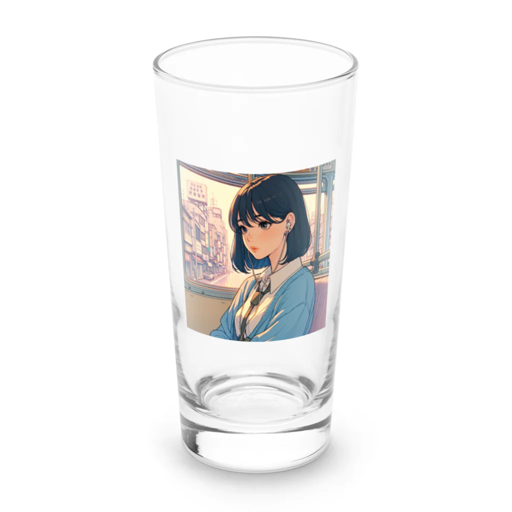 歌を聴く乙女の歌を聴く乙女　-tomoe- Long Sized Water Glass :front