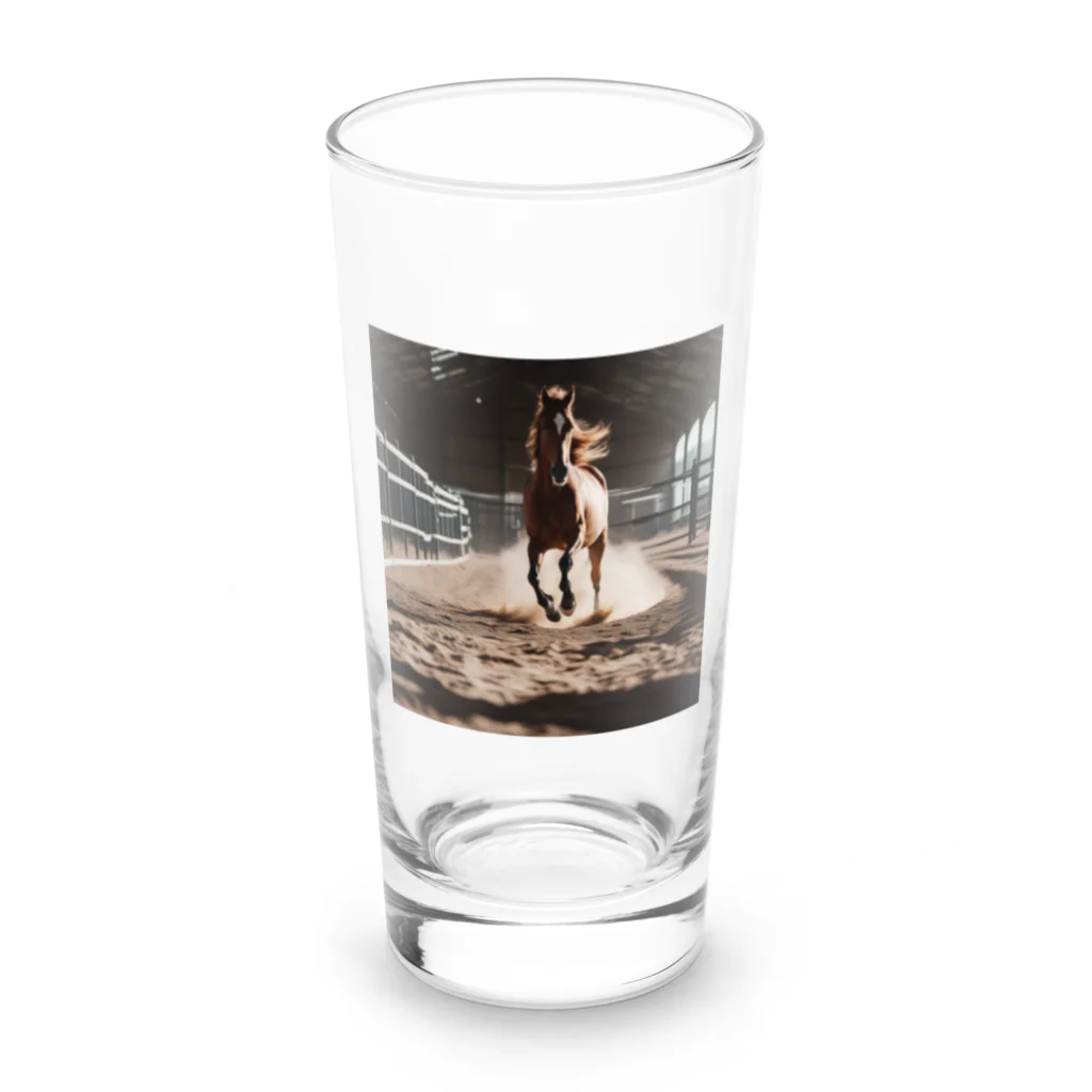 tin78の情熱的に駆け巡る馬 Long Sized Water Glass :front