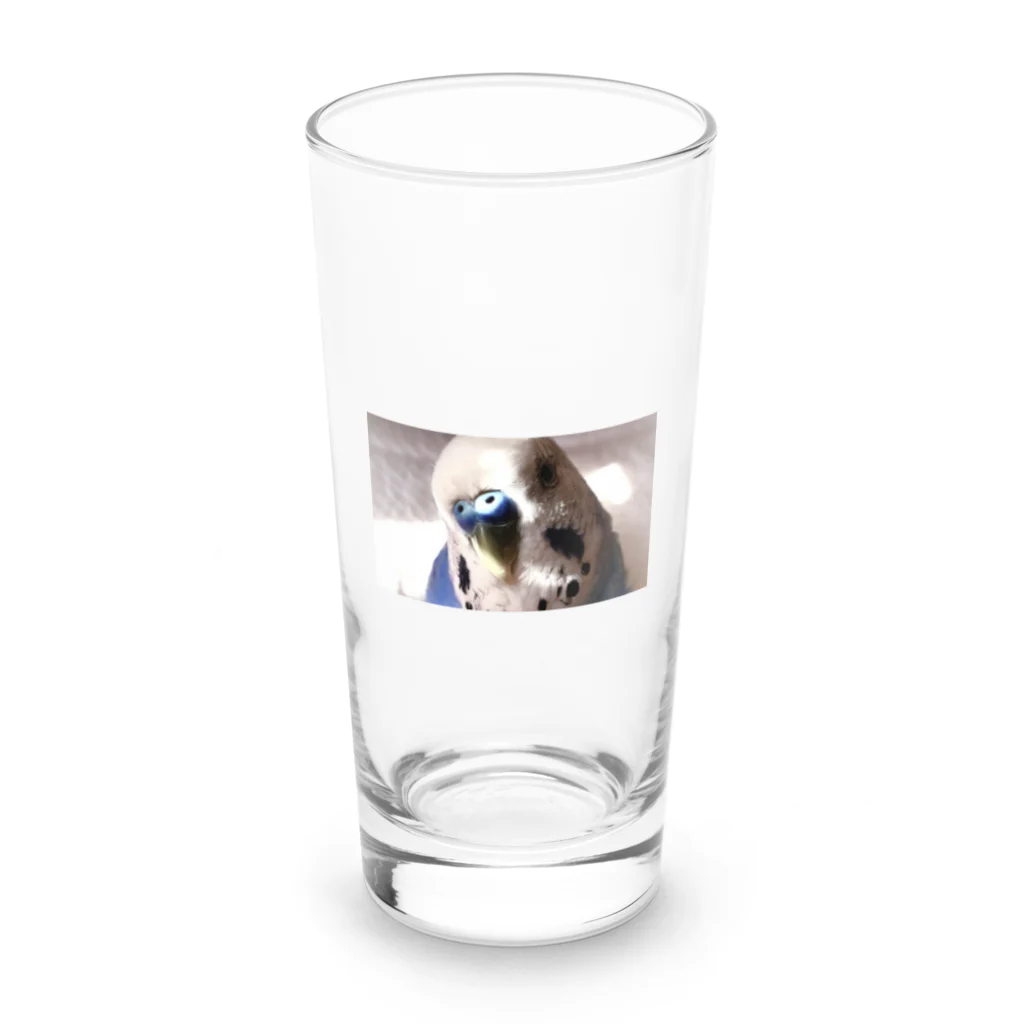 HaruMの「なぁに？」な青い鳥 Long Sized Water Glass :front