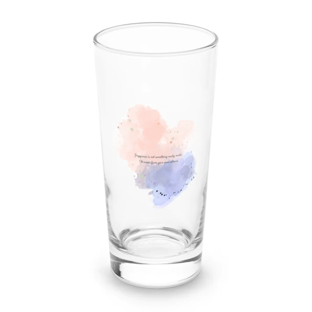 mame SHOPのKUMO☁️×名言 Long Sized Water Glass :front