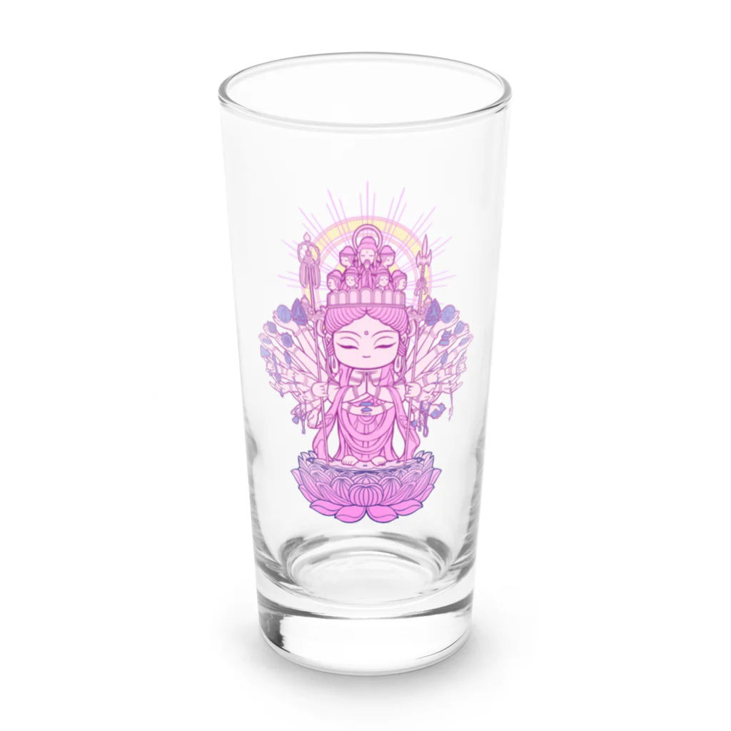 Hotoke Mandalaのおまもり千手観音 Long Sized Water Glass :front