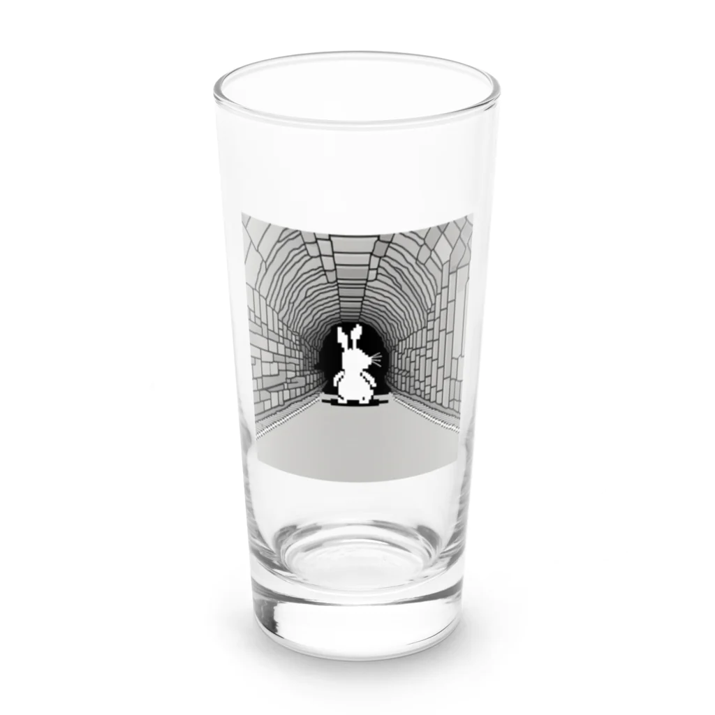 note10_AIのウサギのイラストグッズ Long Sized Water Glass :front