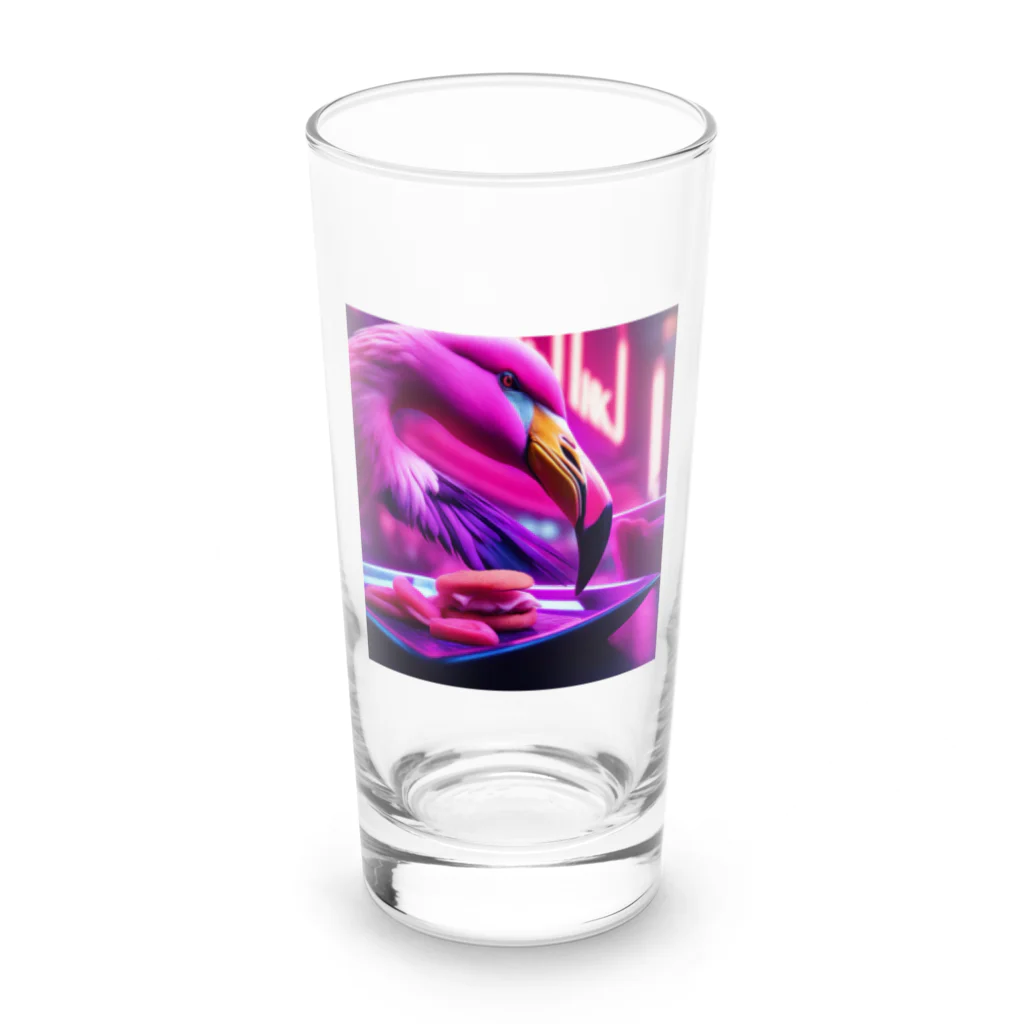 Kokoro-nagomu-Nagomiのフラミンゴ18 Long Sized Water Glass :front