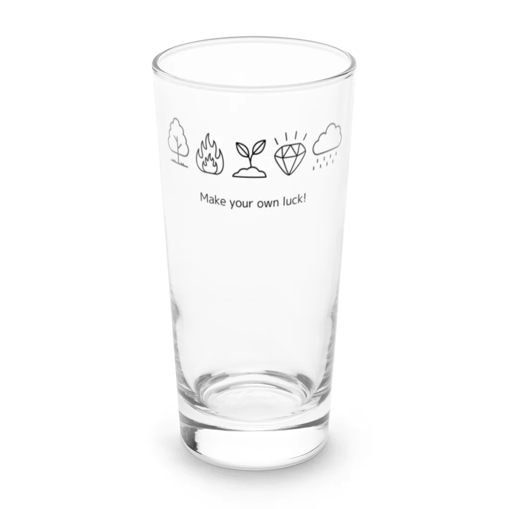 SOUI-KUFUの九星気学ラッキーアイテム（薄い色バージョン） Long Sized Water Glass :front