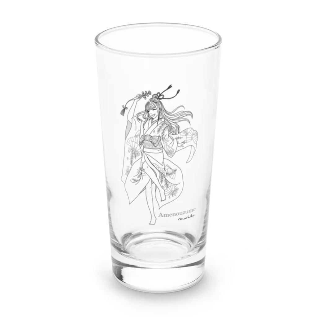 Usagi-aiの日本の女神様　天鈿女命 Long Sized Water Glass :front