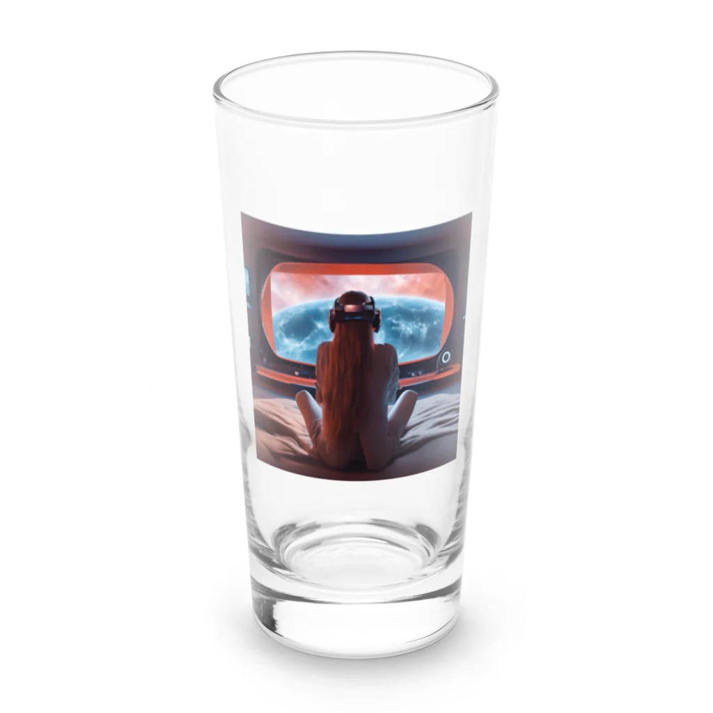 PARCY SHOPのバムドットと近未来 Long Sized Water Glass :front