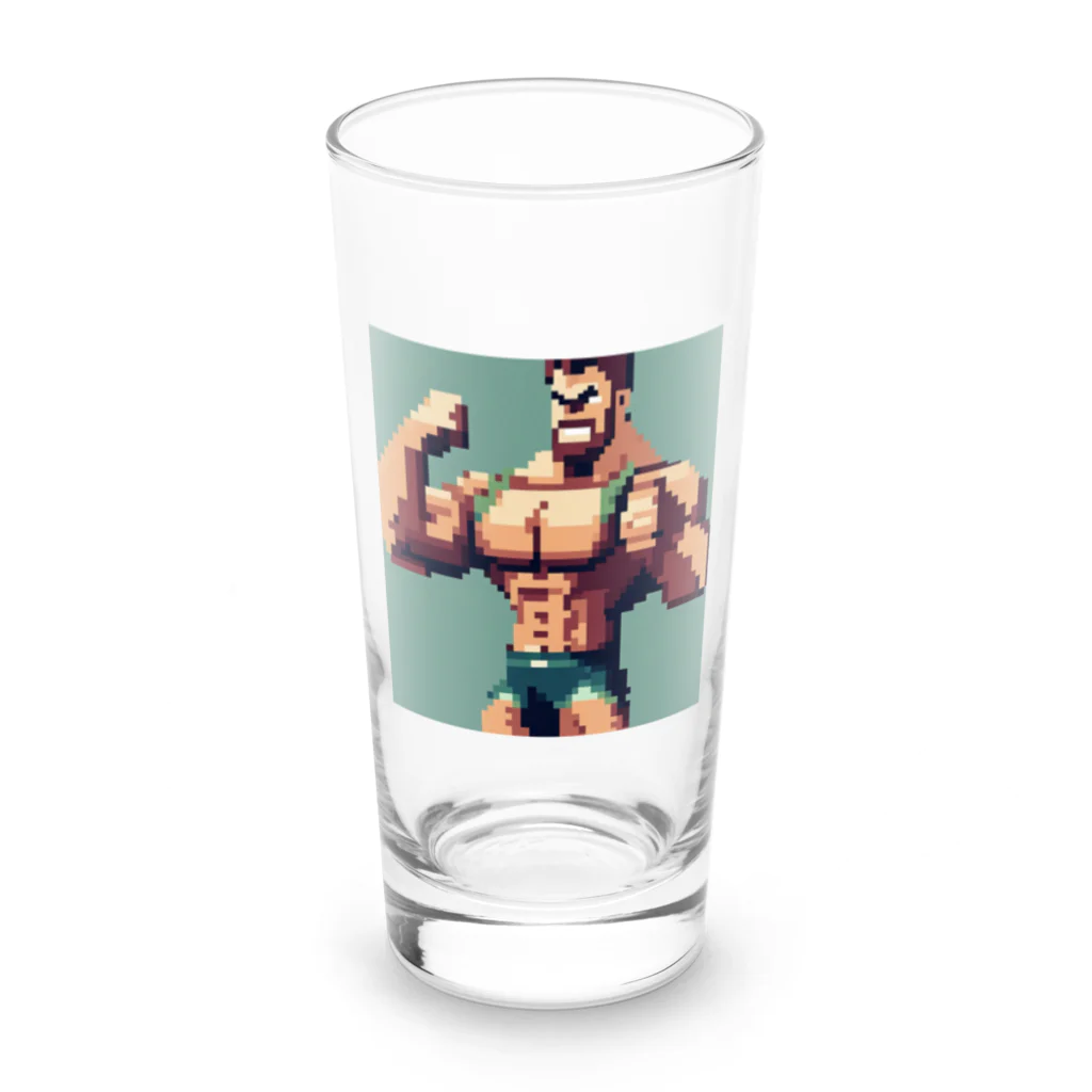 nakasato442のマッチョのドット絵６ Long Sized Water Glass :front