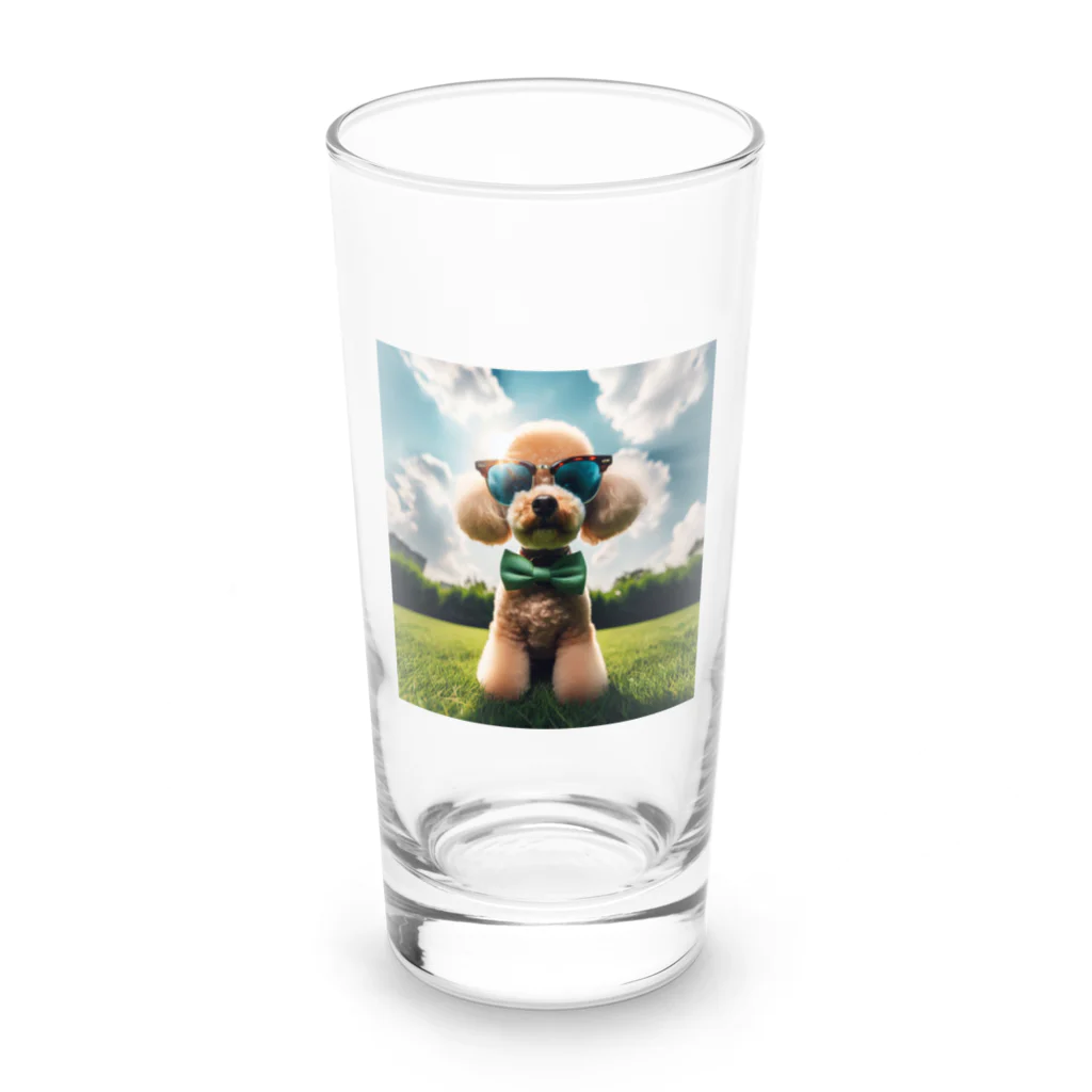 chibita08のグラサンプードル Long Sized Water Glass :front