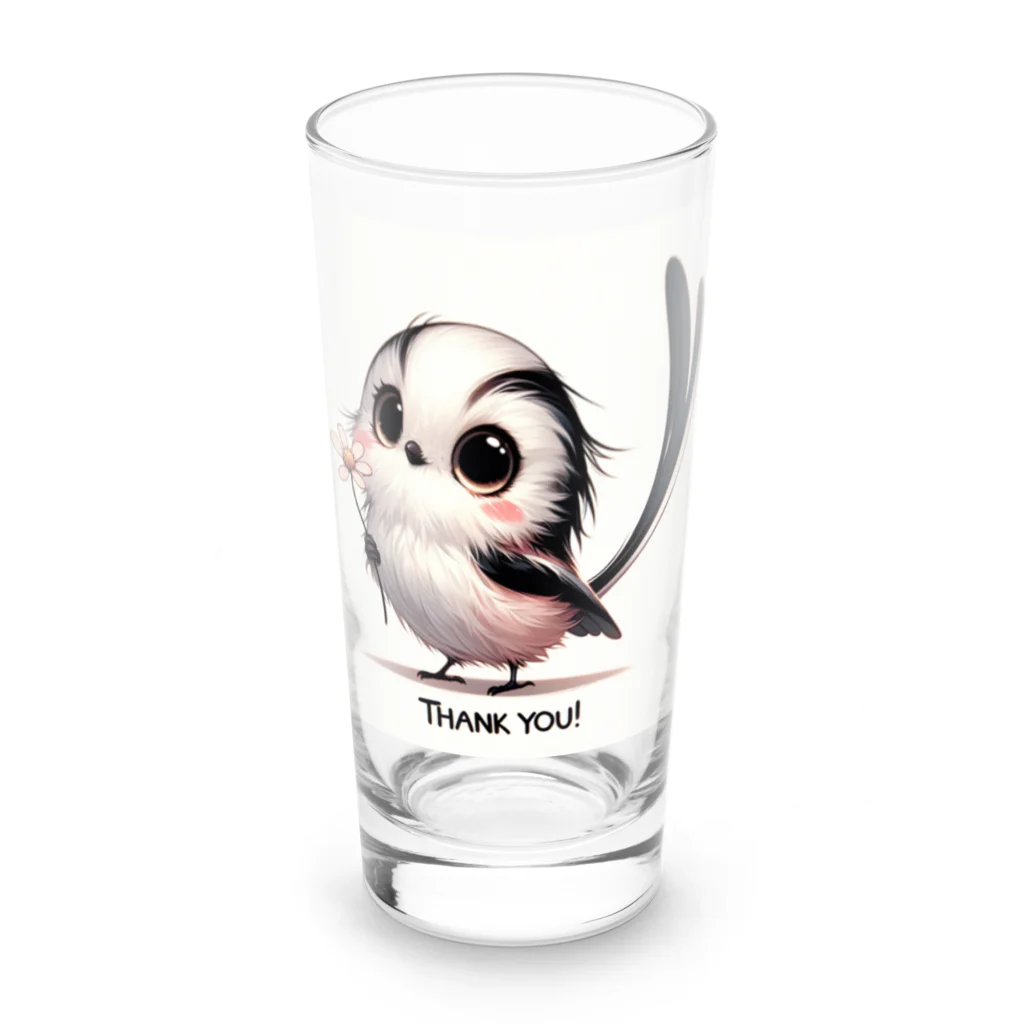 mimikkyu322のLong-tailed Tit  Long Sized Water Glass :front