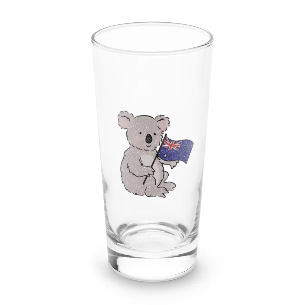 Badass-Squirrelのオーストラリアのコアラ Long Sized Water Glass :front