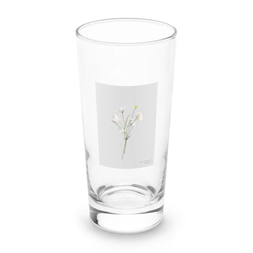 rilybiiの💐 Hanataba . grayish pale color . Long Sized Water Glass :front