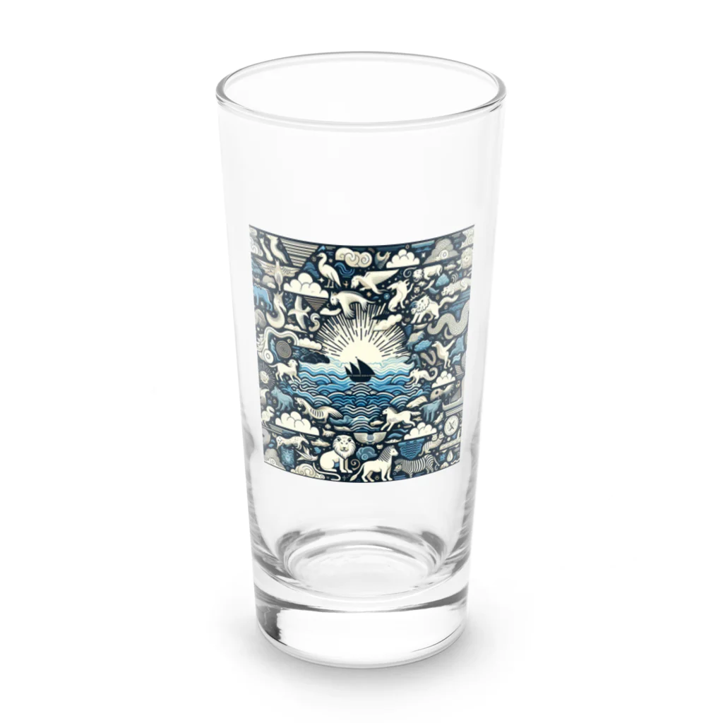 nyonsunの宝箱の自然界からのメッセージ2 Long Sized Water Glass :front