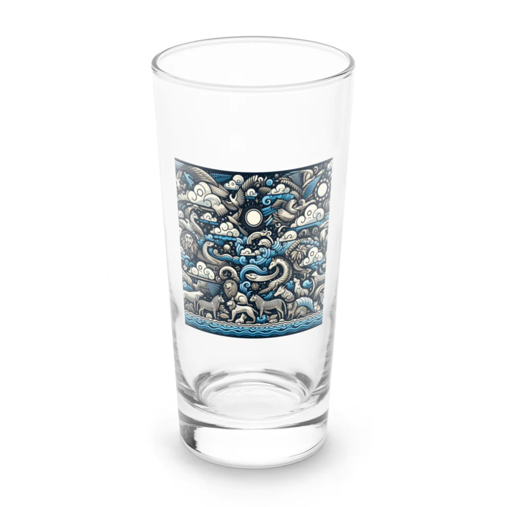 nyonsunの宝箱の自然界からのメッセージ4 Long Sized Water Glass :front