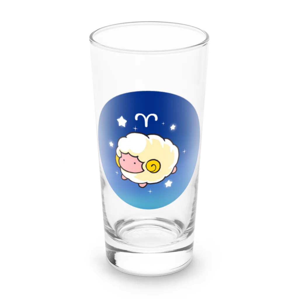 もふもふ堂の牡羊座 Long Sized Water Glass :front