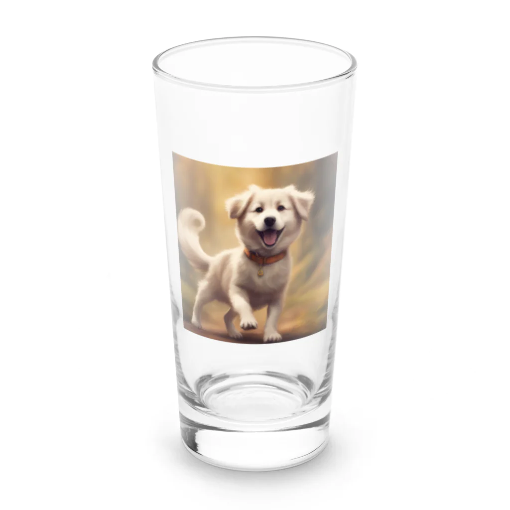 h_n_k_kの可愛い小型犬 Long Sized Water Glass :front