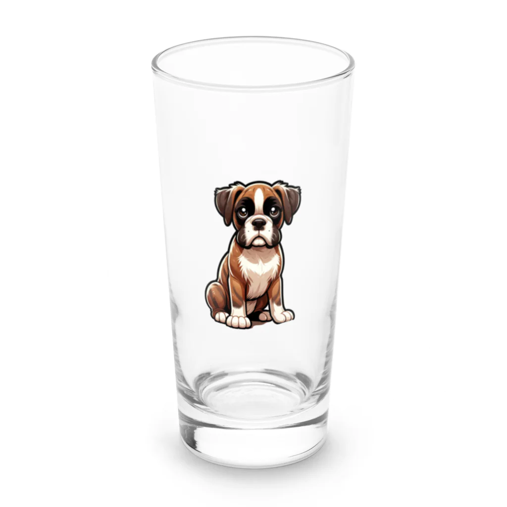 Kawaii あにまるこれくしょんのボクサー【かわいい動物たち】 Long Sized Water Glass :front