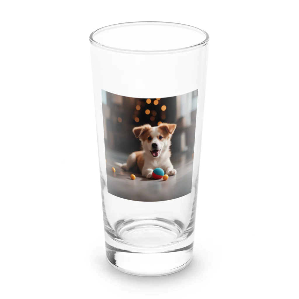 ★動物ショップ・kou2020★の犬② Long Sized Water Glass :front