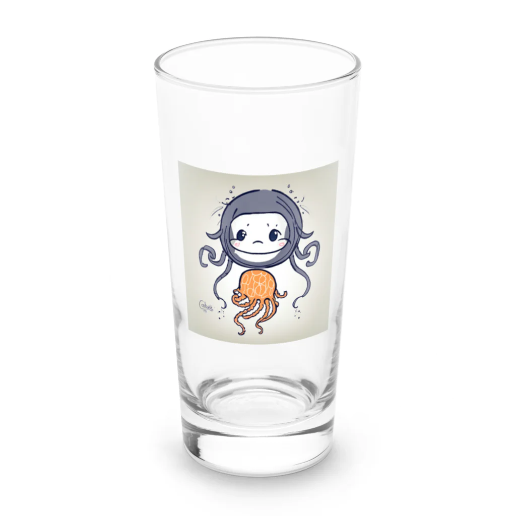 MEGROOVEのクラゲの子 Long Sized Water Glass :front