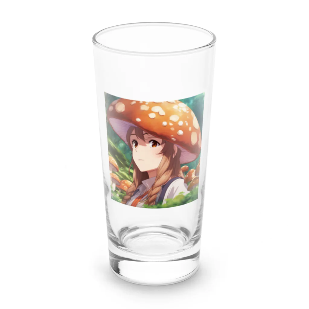 paparamanのキノコ少女 Long Sized Water Glass :front