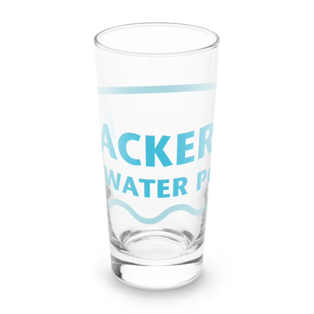 MACKEREL WATER POLOのMACKEREL（メインロゴカラー）片面プリント Long Sized Water Glass :front