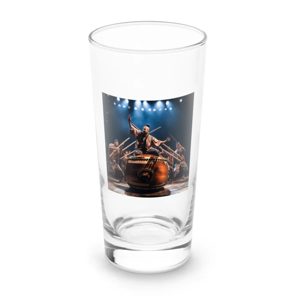 AQUAMETAVERSEの大太鼓の演奏　なでしこ1478 Long Sized Water Glass :front