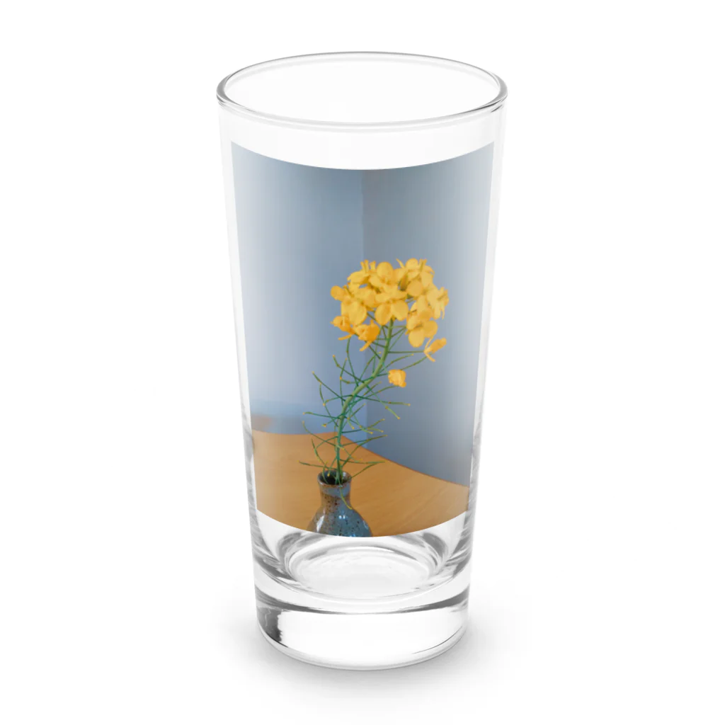 イエローローズのほっくり菜の花 Long Sized Water Glass :front