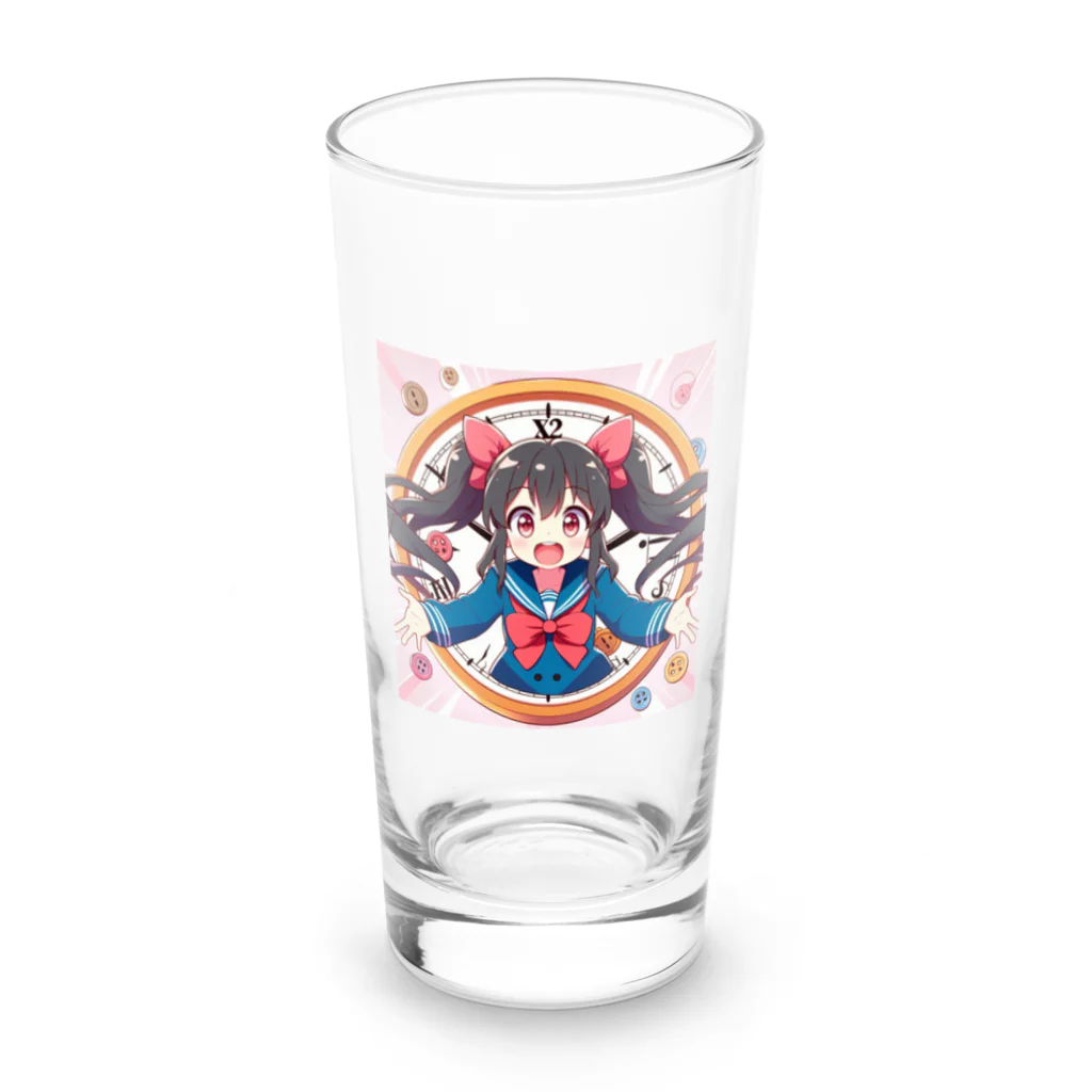 ともっしーの時をかける江東子ちゃん Long Sized Water Glass :front