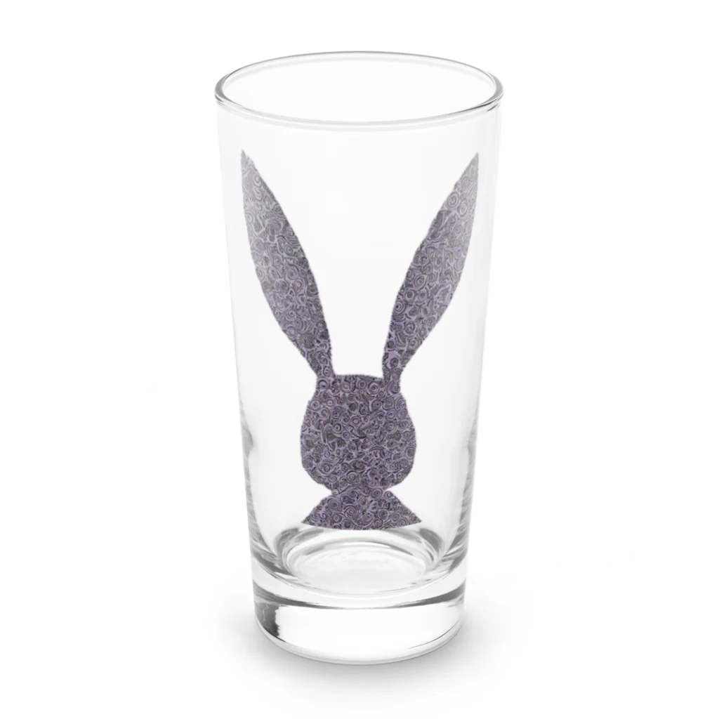 MEGROOVEのシルエットぴょん🐰 Long Sized Water Glass :front