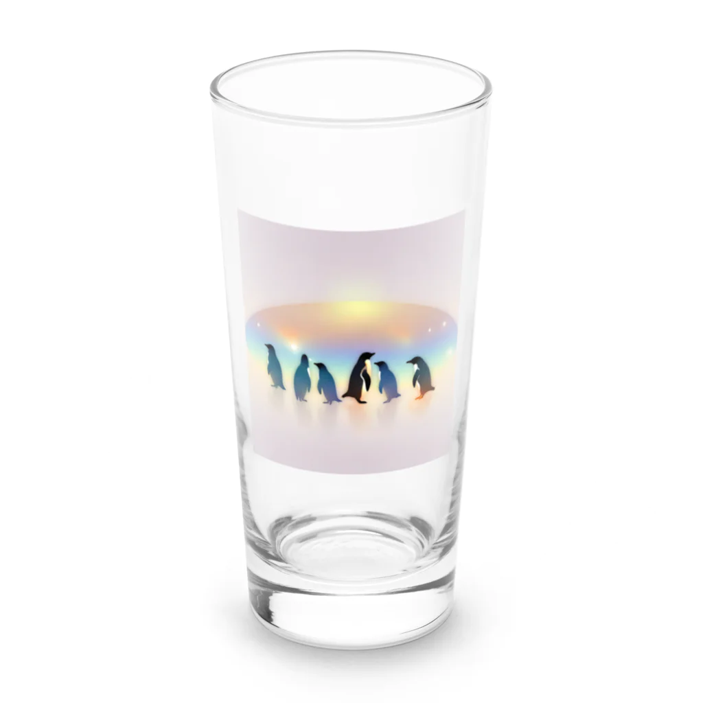 penpentagramのpenguins Long Sized Water Glass :front