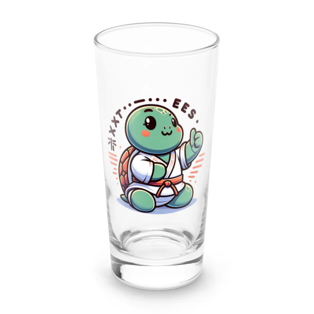 Mushikingの武道カメ Long Sized Water Glass :front